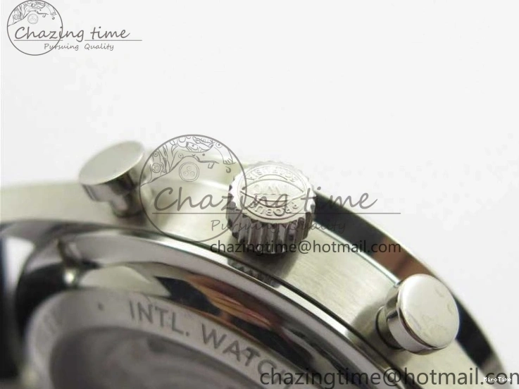 MIROTIME 0421 Elegant Portuguese IW371615 ZF 1:1 Best Edition SS Green Dial on Black Leather Strap A96355 V 7081